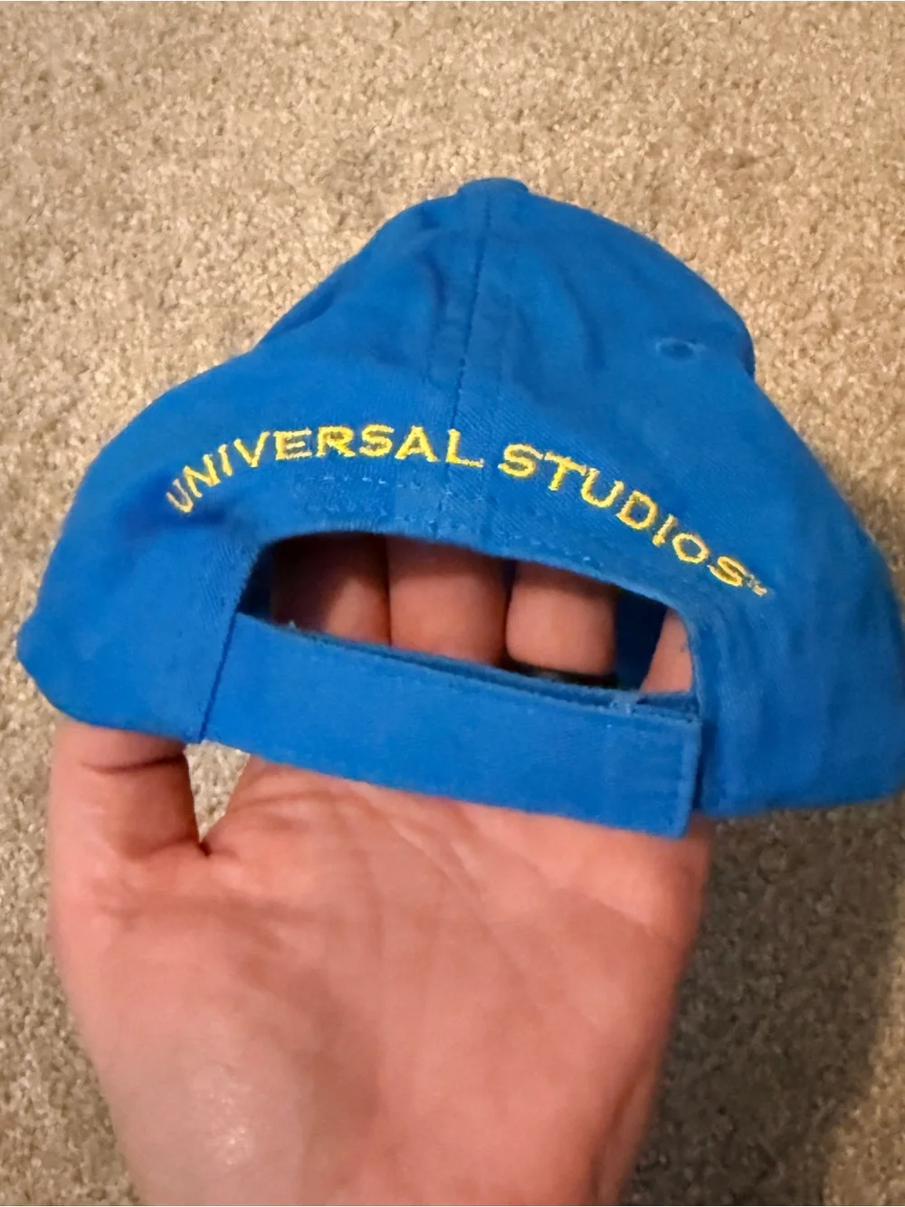 Universal Studios The Simpsons Bart Simpson Youth Hat Blue Yellow Baseball Cap